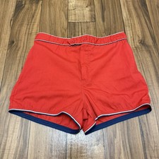Vintage 60s 70s Sears Swim Trunks Board Shorts Swimsuit USA Made Men  s Large 36  