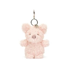 Jellycat Little Pig Bag Charm – Cute Soft Plush Toy Keychain Pendant Best Gifts