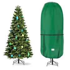 Upright Christmas Tree Storage Cover,Tear Resistant Adjustable 7.5 FT Christm...