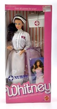 Vintage 1987 Doctor Barbie bambola: infermiera Whitney / Mattel 4405, nfB