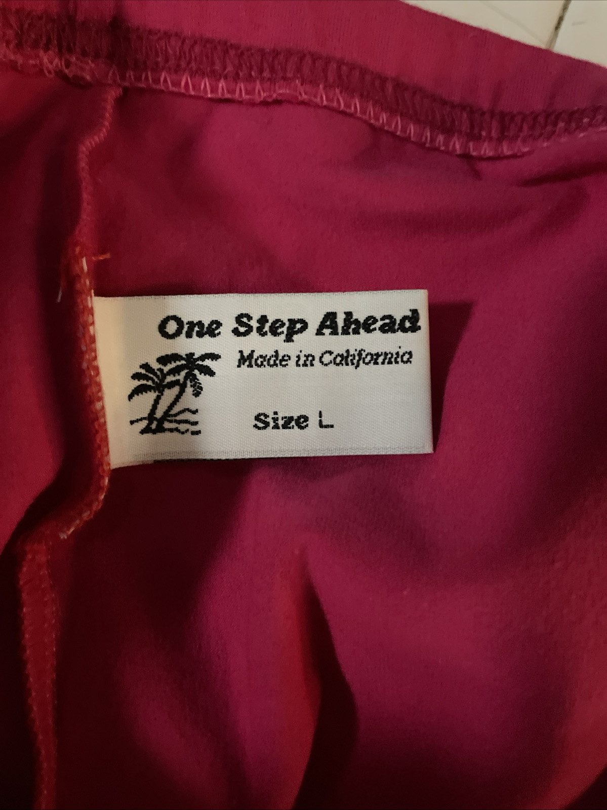 Vintage One Step Ahead Pink Leggings Size Large New With Tags DuPont Sports