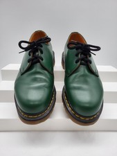 Doc Martens 1461 Smooth Leather Oxford Shoes Green Made in England W 5 M 4 UK 3