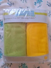 Babyville Boutique Stay-Dri Absorbent Wicking Fabric Green Yellow 30 x 27 Diaper