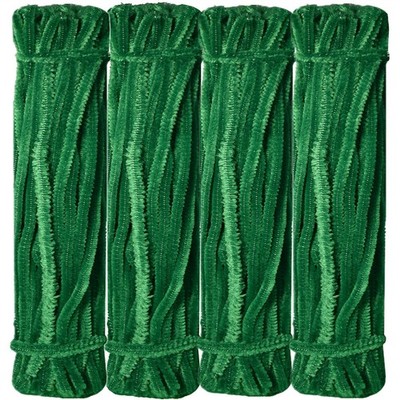 Dark Green Pipe Cleaners Chenille Stems (200 Pack) for DIY Art Craft 