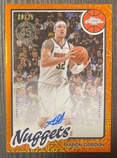 2025-26 Topps Aaron Gordon 1980-81 Chrome ON CARD Auto Orange Mojo Refractor /25