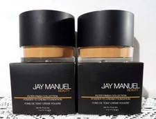Lot of 2 Jay Manuel Beauty Powder to Cream Foundation Medium Filter 3 NEW