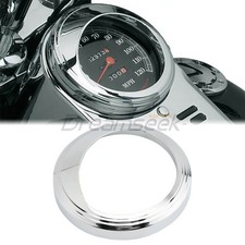 5 Inch Speedometer Trim Ring Gauge Bezel Cover Visor For Harley Dyna Wide Glide
