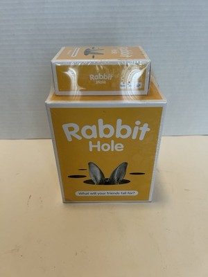 Rabbit Hole Party Game With Expansion Set. Factory Sealed.