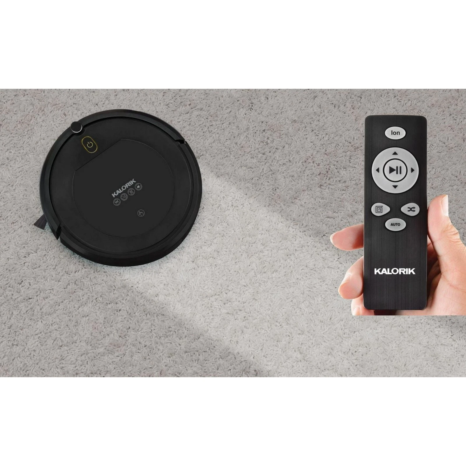 Kalorik Home Ionic Pure Air Robot Vacuum, Black and Gray RVC 46588 GR
