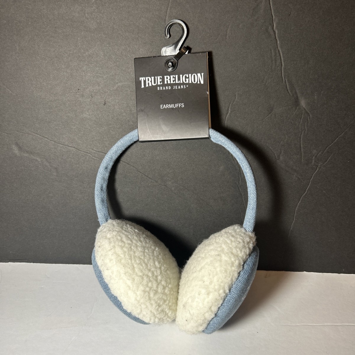 NWT True Religion Blue Jean/Denim Head/Ear Wrap/Warmer w/ Sherpa Lining NWT True Religion  main image 2
