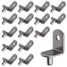 SDTWZW 5mm Shelf Pegs L-Shaped Cabinet Support Pins Bracket 5mm, Gun Metal 