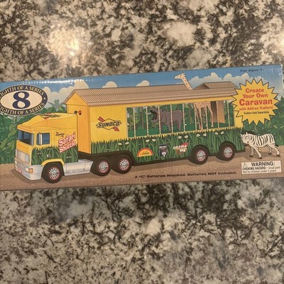 Vintage New SUNOCO Safari Shuttle, w/ Lights & Sounds, Animals,  2001 Edition