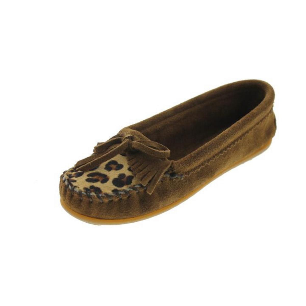 Женские коричневые замшевые мокасины Minnetonka с бахромой 5 Medium BM BHFO 3961 3890₽