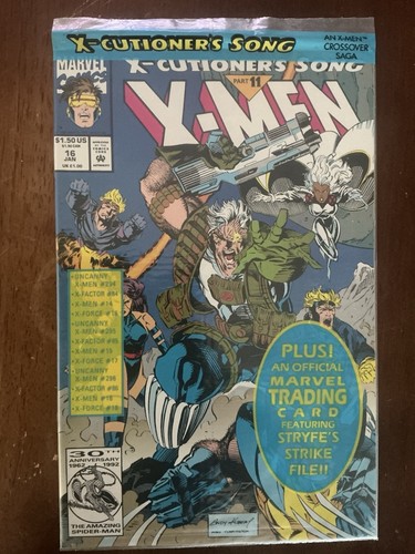 X-Men #16 (Jan 1993, Marvel) Poly-Bagged Sealed [X-Cutioner's Song] Kubert