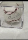 Rawlings Official MLB Baseball Signed by Turk Wendell in Display Case