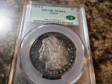 1879-S MORGAN DOLLAR UNC. DETAILS CAC VAM S/S NOT DESIGNATED ON SLAB   4626