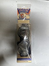 Aviator Goggle Silver Mirror Lenses