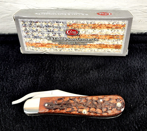 Case XX 2014 Barehead Russlock Jigged Rosewood Pocket Knife 01056 USA - Picture 6 of 6