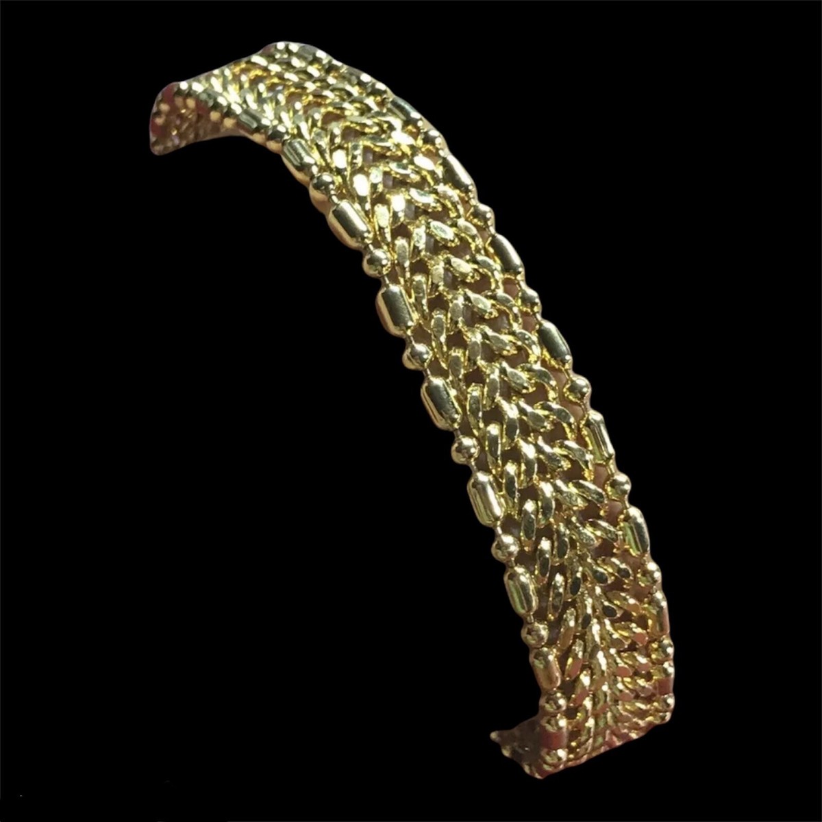 Straight Premium GILDED EDGE MODEL 10こ Vintage Premier Designs PD Bracelet Snake Chain 7.75”Gold Tone | eBay
