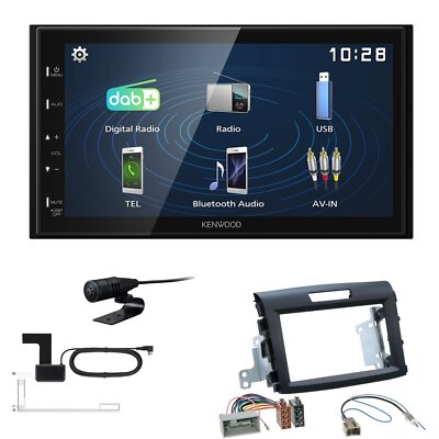 Kenwood 2DIN DAB+ Autoradio für Honda CR-V IV Rubbertouch