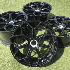 20 21 LAMBORGHINI AVENTADOR SVJ SV WHEELS RIMS SET BLACK NEW COND STOCK SET 4 22