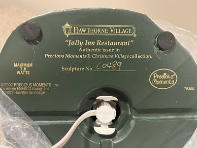 「予約済」Hawthorne VillageとX'masornament 計3点 Hawthorne Village Precious Moments Jolly Inn Restaurant W/ COA | eBay