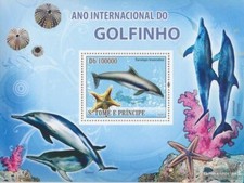 Sao Tome e Principe bloc-feuillet 662 neuf avec gomme originale 2008 Delphine
