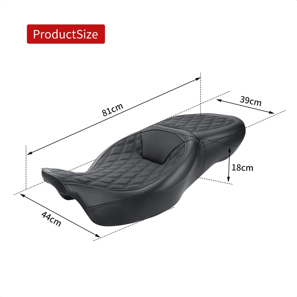 Rider Driver Passenger 2Up Seat For Harley Touring Ultra Limited FLHTK 2009-2022 - Image 2 of 4