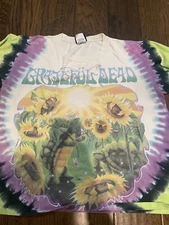 Vntg 1998 Grateful Dead Sunflower Terrapin Liquid Blue Tag Size M