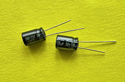Rubycon 100uF 50V 105°C ELKO Kondensator Radial Menge Wählbar 1-10 Stück