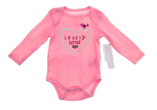 WeePlay Infant Girls Pink Lovely Little One Long Sleeve One Piece Size 6-9 Mths - 第 1/12 張圖片