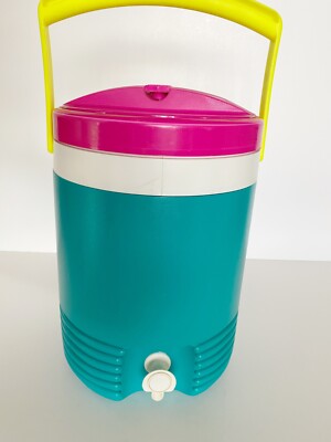 Vintage Y2K Thermos Igloo 2 Gallon Barrel Spout Water Jug Drink Cooler Made- USA