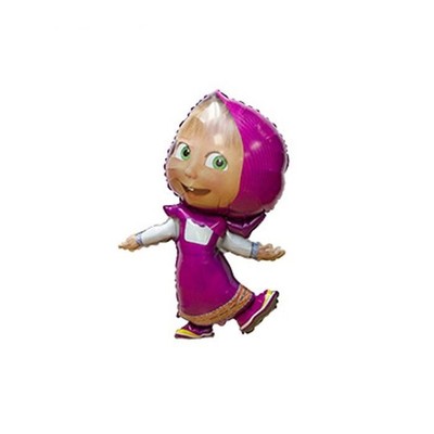 Шар фольгированный  Маша | Маша и Медведь | Helium Folienballon Figur Masha und