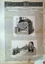 Scientific American Magazine December 2 1876 Statue of Liberty Arctic Explore