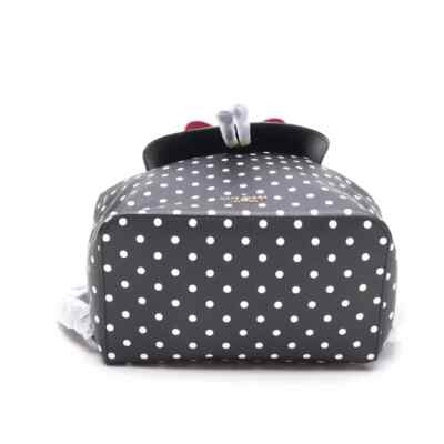 S NWB Kate Spade Disney Minnie Mouse Flap Black Leather Backpack K4642 NWB Kate Spade Disney Minnie Mouse Flap Black Leather  main image 3