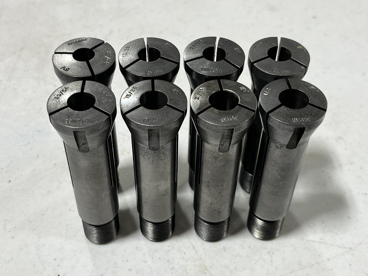 25/64 - 1/2” Hardinge 5v Collet Lot 5 V lathe mill Van Norman