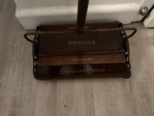Rare 1899 Wooden Antique Bissell's  CYCO American Queen Sweeper - nice &  works