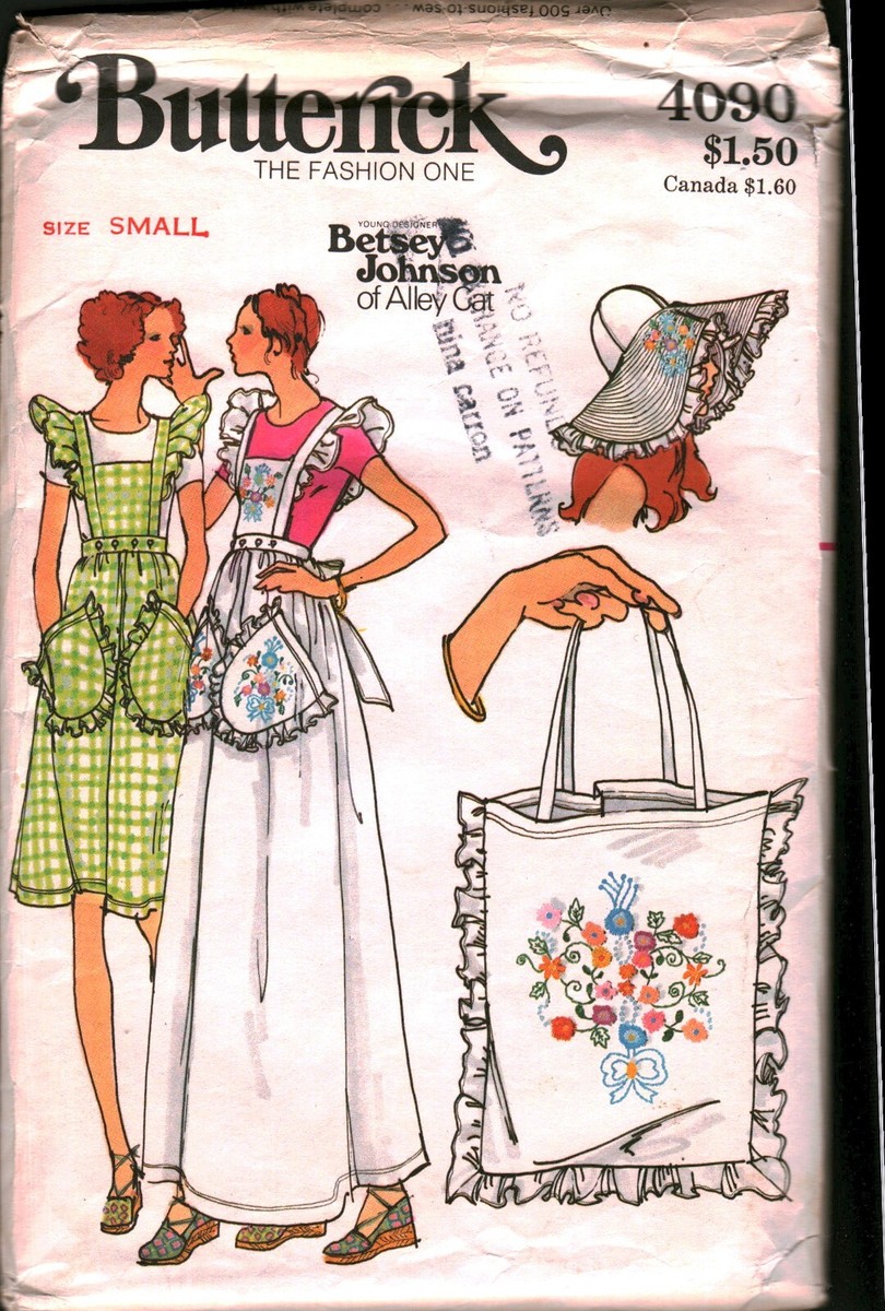 4090 Vintage Butterick Sewing Pattern Misses Betsey Johnson Jumper
