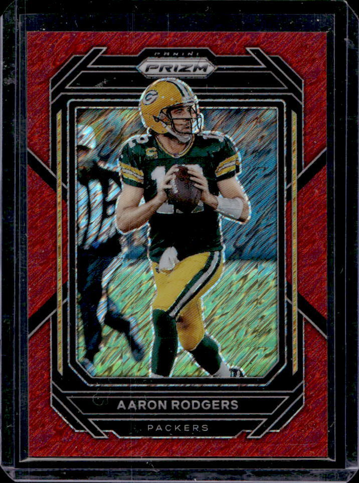 2022 Prizm Aaron Rodgers Red Shimmer #16/35 #103