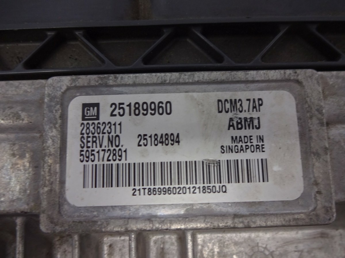 Engine Control Module Chevrolet 25189960 25184894 28362311