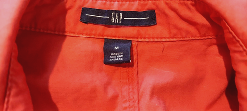 Gap Women's Cotton Peach Button Front Long Sleeve Jacket - M - Picture 4 of 4