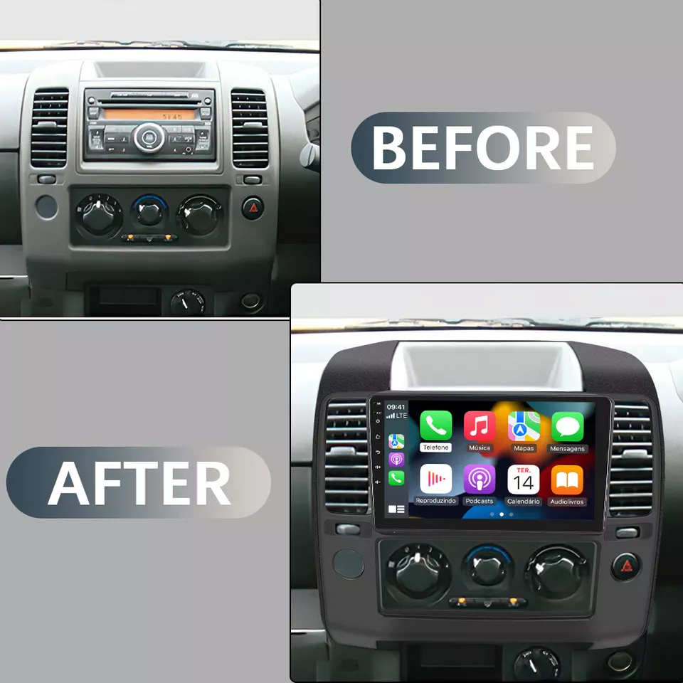 Android 13 Für Nissan Navara D40 2006-2012 Autoradio CarPlay WIFI GPS NAVI +DAB - Bild 4 von 4