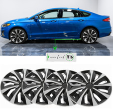 Juego de 4 cubiertas de rueda de 16" tapacubos llanta de acero para R16 para Ford Fusion 13-20