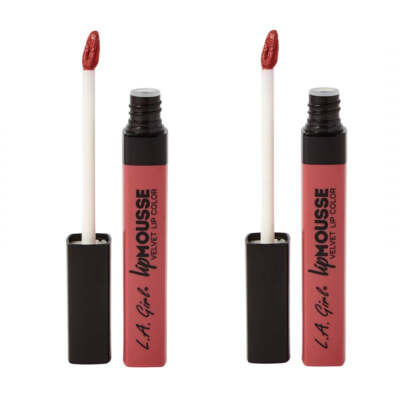 Pack of 2 L.A. Girl Lip Mousse Velvet Lip Color, BFF GLC783