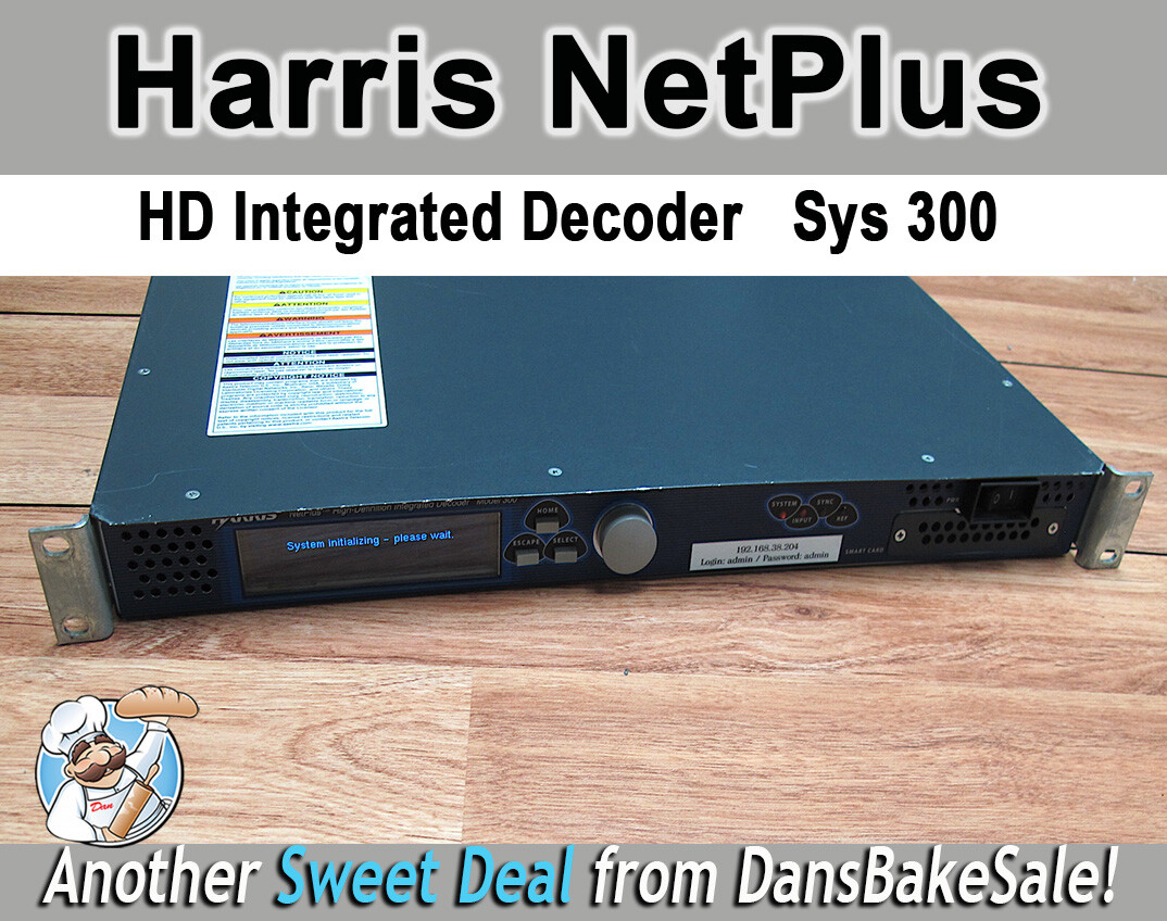 Used Harris Net Plus High Definition Integrated Decoder Model 300 | eBay