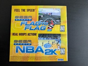 Authentic Sega Sports NFL 2K Sega Dreamcast DC Game Manual Only Football