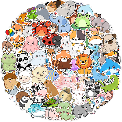 Cute animal Stickers, 220 Pcs/Pack Waterproof Cute Vinyl Aesthetic Vsco  Sticker
