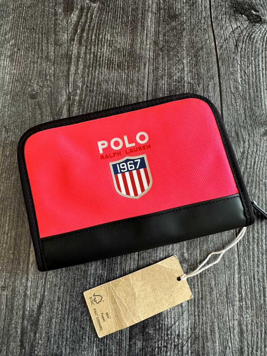 Polo Ralph Lauren Men's Bifold Checkbook Wallet 1967 USA Shield