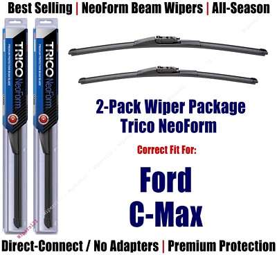 2-Pack Super-Premium NeoForm Wipers fit 2013+ Ford C-Max - 162915/2613