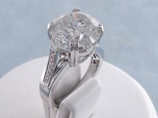 2 Ct Round Cut Lab-Created Diamond Engagement Ring 14K White Gold Plated